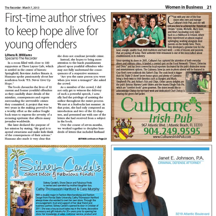 Renata Hannans Article